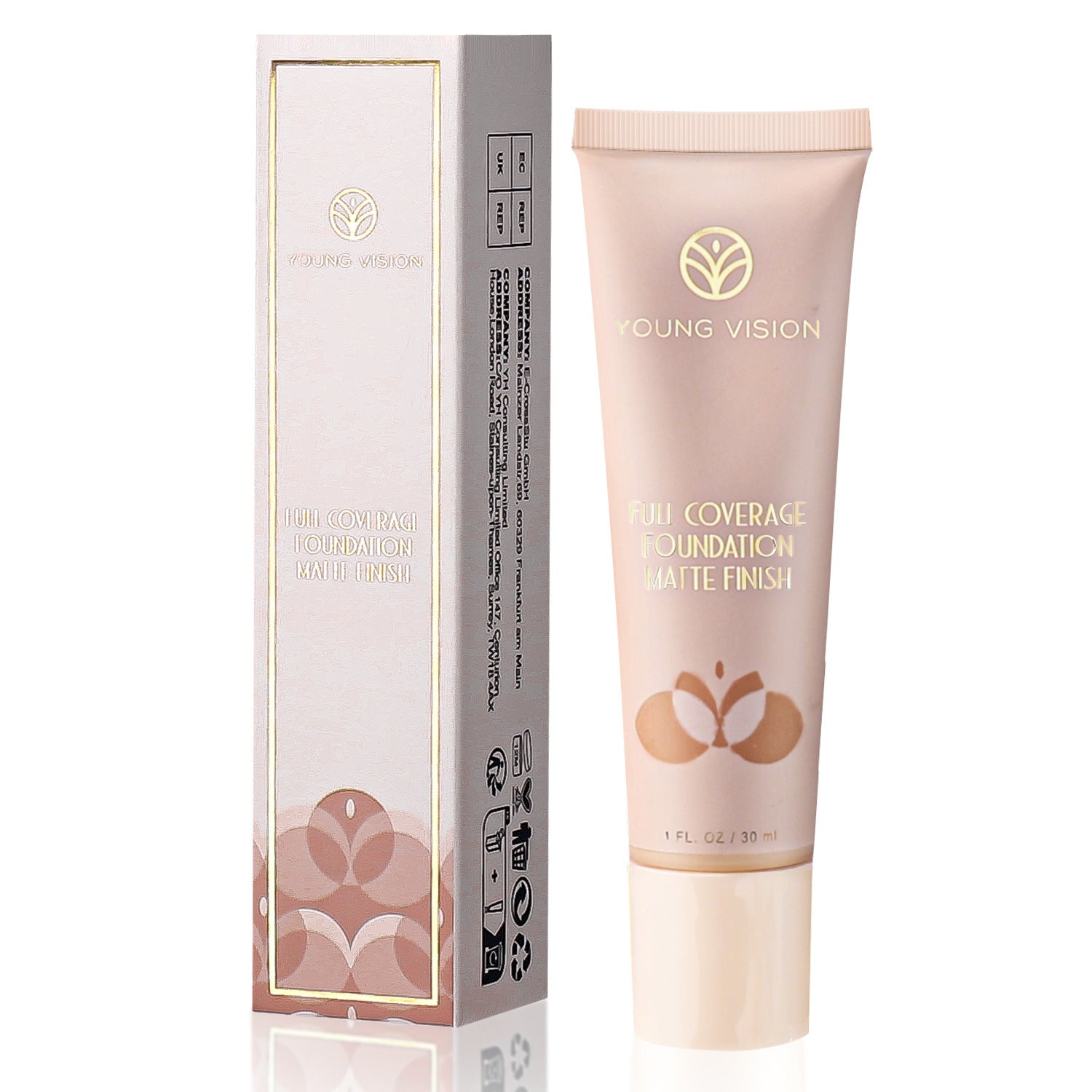 YOUNG VISION 6 Color Matte Liquid Foundation wheat color repair foundation cream