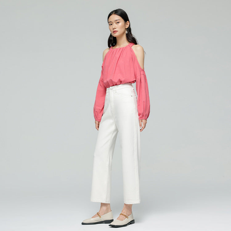 HEY+JEANS Women's Stretch Capri Straight Jeans