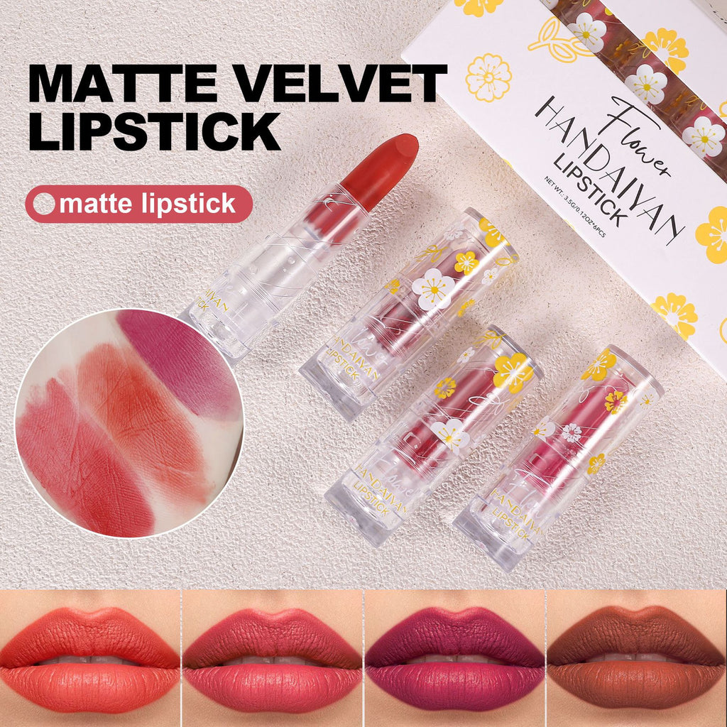 Matte Lipstick Kit 6 colors long-lasting moisturizing non-fading handaiyan moisturizing matte surface cross-border lipstick kit