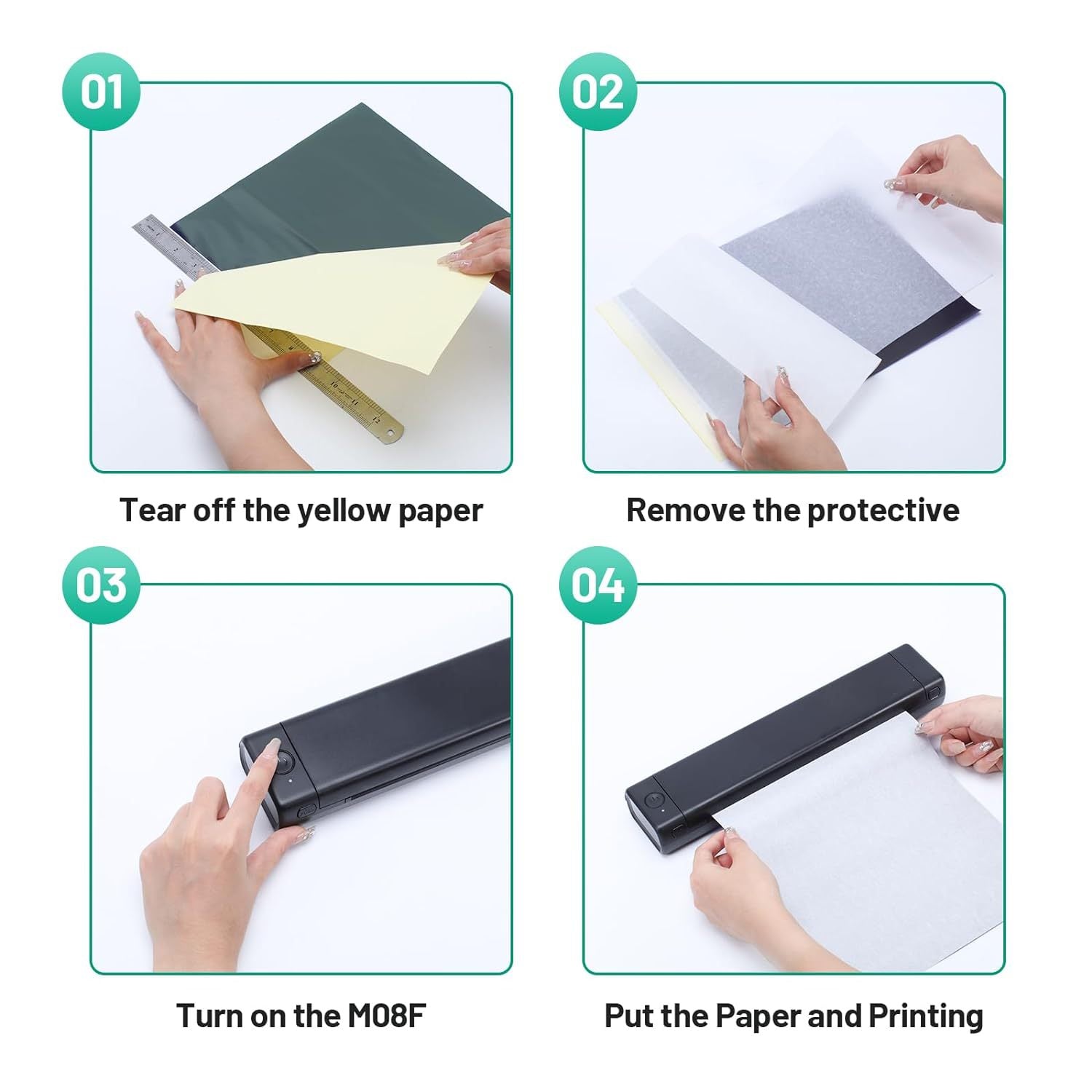 Phomemo cross-border portable mini printer wrong thermal printer office printing tattoo A4 printer