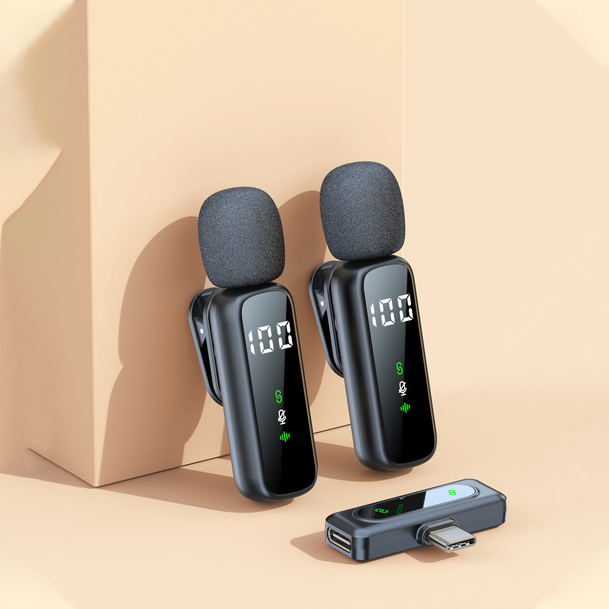 Wireless collar clip microphone L06 live short video shooting radio noise reduction recording pink mini microphone words