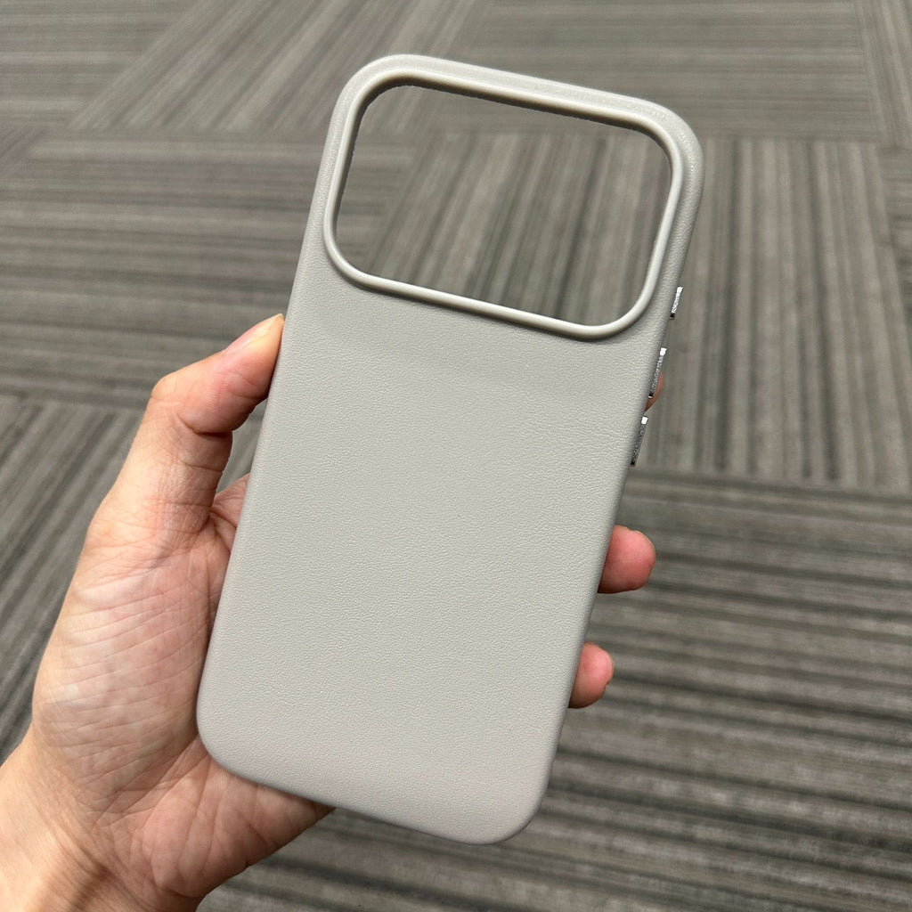 Apple 17 semi-grain PU scratch-resistant wear-resistant leather phone case iPhone16 phone case high quality all-inclusive pull leather