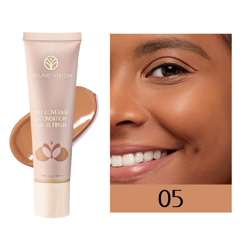 YOUNG VISION 6 Color Matte Liquid Foundation wheat color repair foundation cream