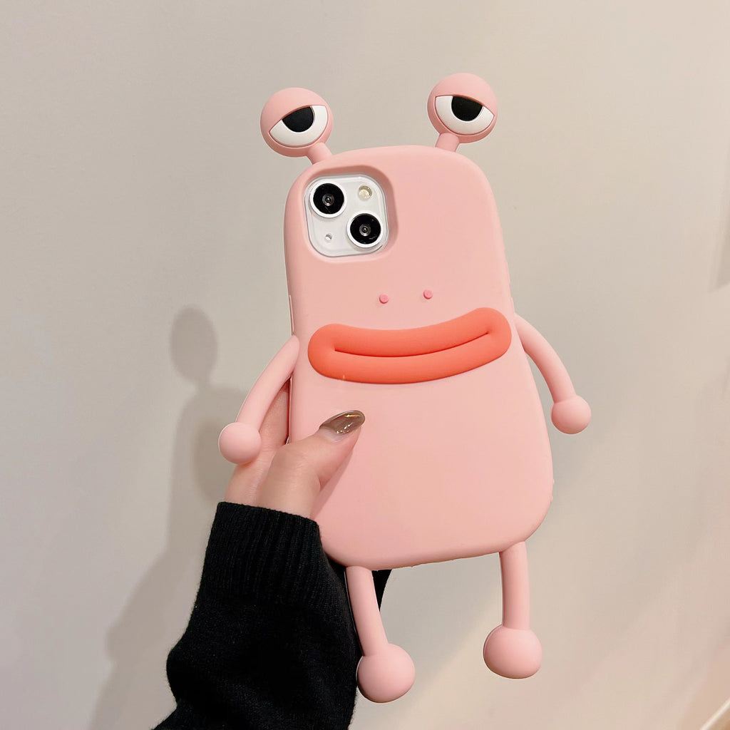 Funny green sausage frog iphone14pro max Apple 12 phone case applicable xs cartoon 13 soft glue