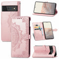 Applicable to Google pixel6 mobile phone leather case with card slot Google Pixel 6Pro flip leather printing leather case