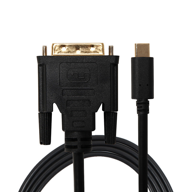 In stock type-c to dvi1.8 M HD adapter cable type-c to dvi 4K HD Converter Cable