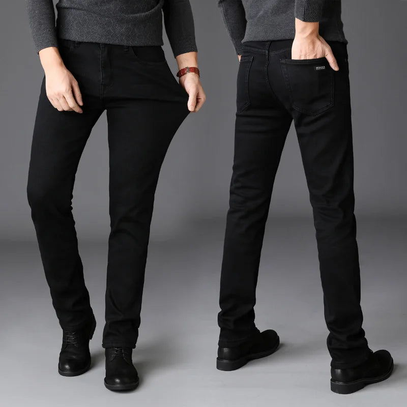 7 Seiko slim jeans male student pants nightclub men's jeans stretch slim fit skinny jeans black S