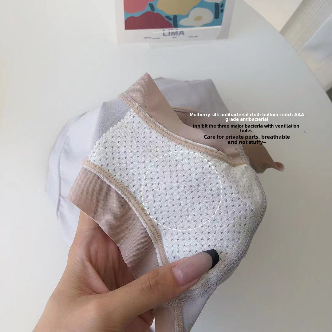 [8 gift boxes] socialite 2.0 silk moisturizing girl underwear antibacterial breathable mid-waist women's briefs