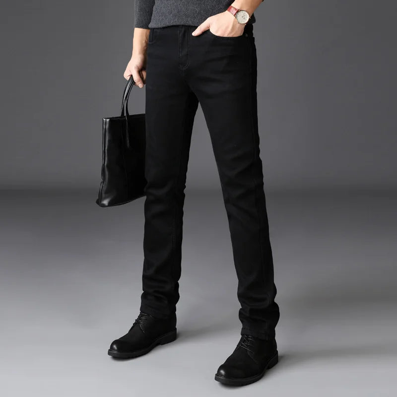7 Seiko slim jeans male student pants nightclub men's jeans stretch slim fit skinny jeans black S