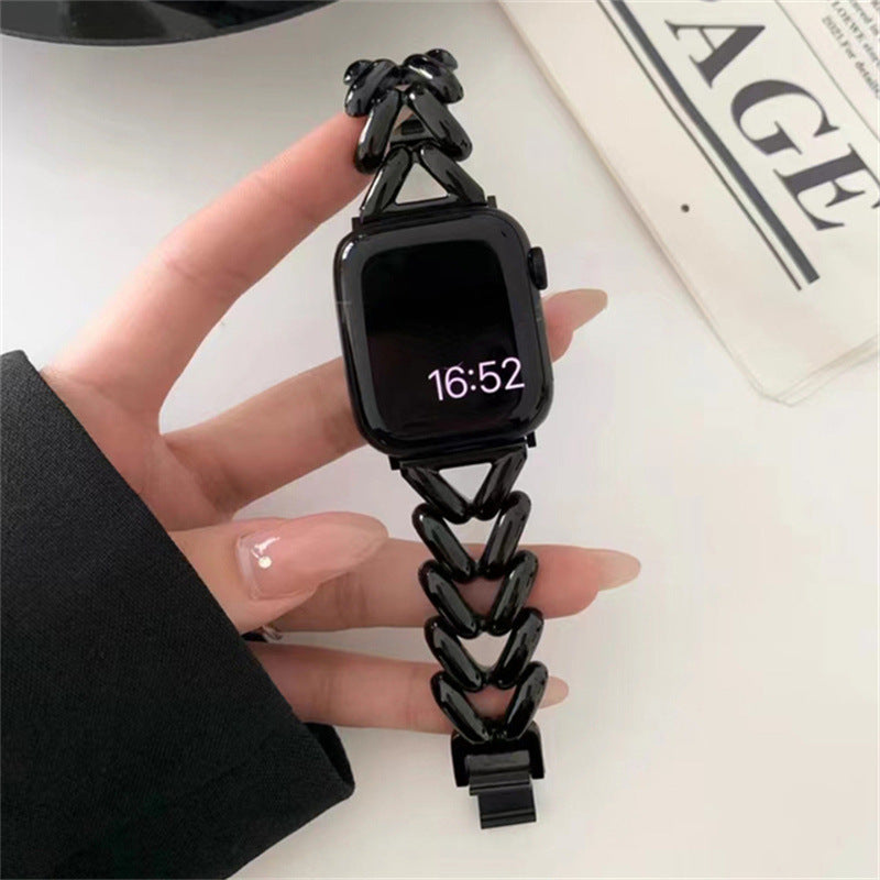 Suitable for Apple S8 smart watch wristband iwatch Ultra New Style Eight chain alloy fashion metal strap