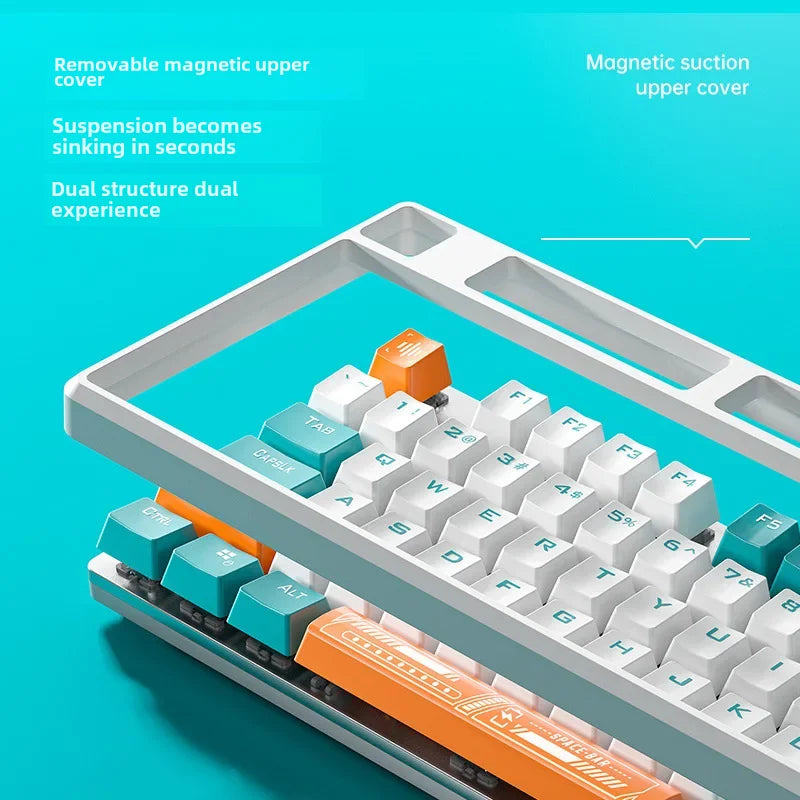 Tarantula F2088Pro wired mechanical keyboard green axis red axis alternate action or ergonamic color matching e-sports games keyboard magnetic upper cover