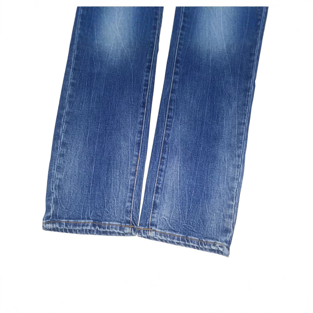 2021 autumn and winter dark high quality washed men's jeans slim stretch men's jeans