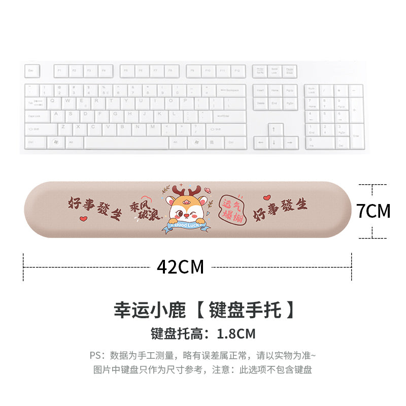 Creative cartoon mouse pad wristband silicone small wrist rest memory foam keyboard support 3D 3D cute girl Palm pillow
