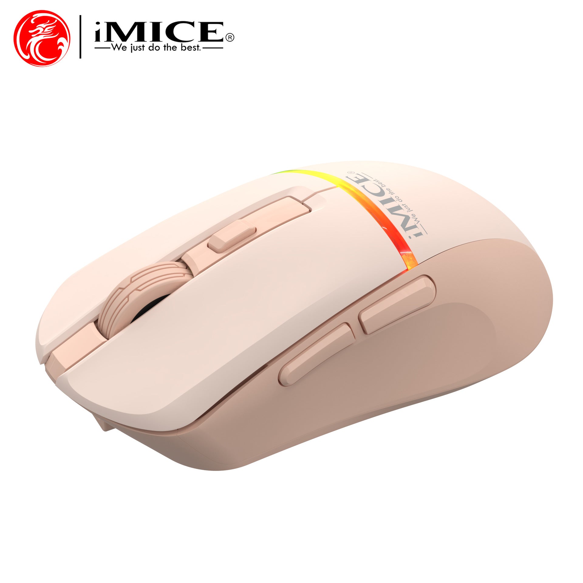 IMICE brand G902 cross-border Bluetooth Dual-Mode 6-key luminous rechargeable mute Type-C wireless gaming mouse