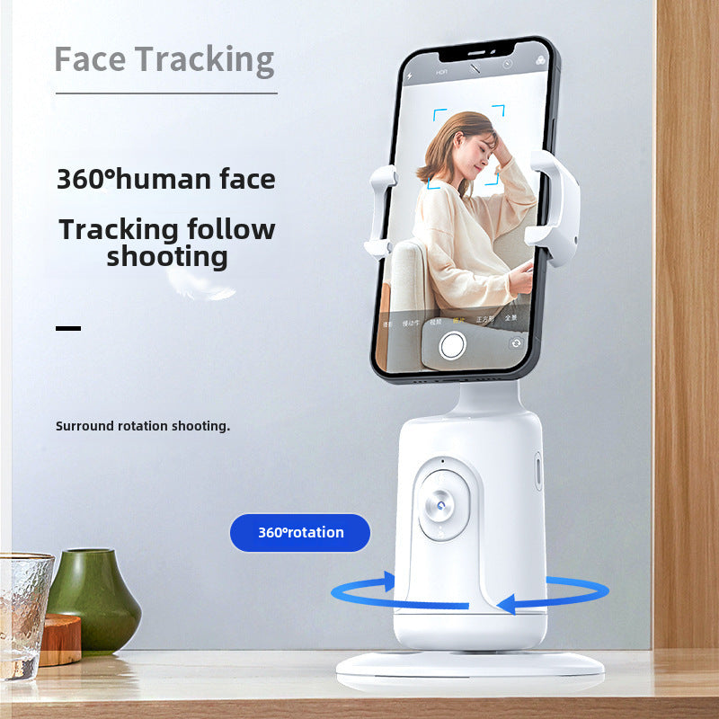P01 intelligent AI face recognition 360 ° mobile PTZ Tik Tok live stream selfie stick panoramic follow-up anti-shake