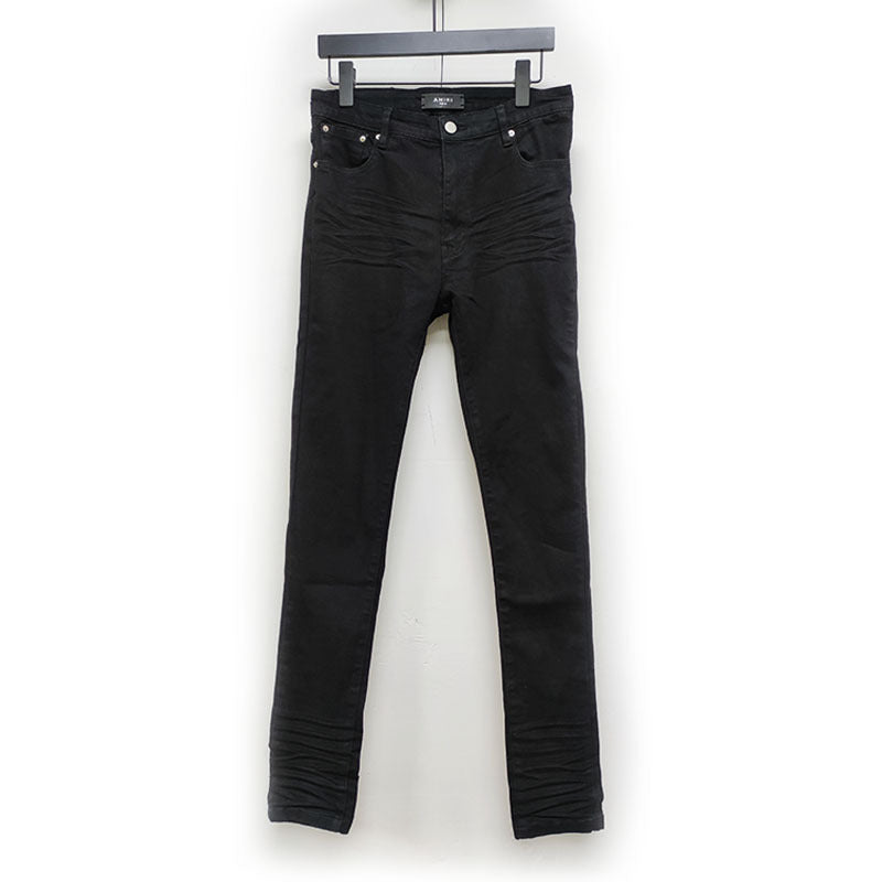 TY18SSAM basic jeans men's slim fit skinny pants casual high street washed jeans