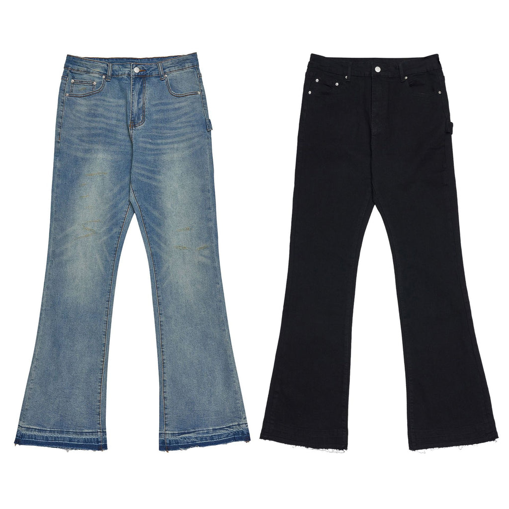 GTS jeans American style skinny jeans women's retro small jeans fashion brand washed slim jeans men