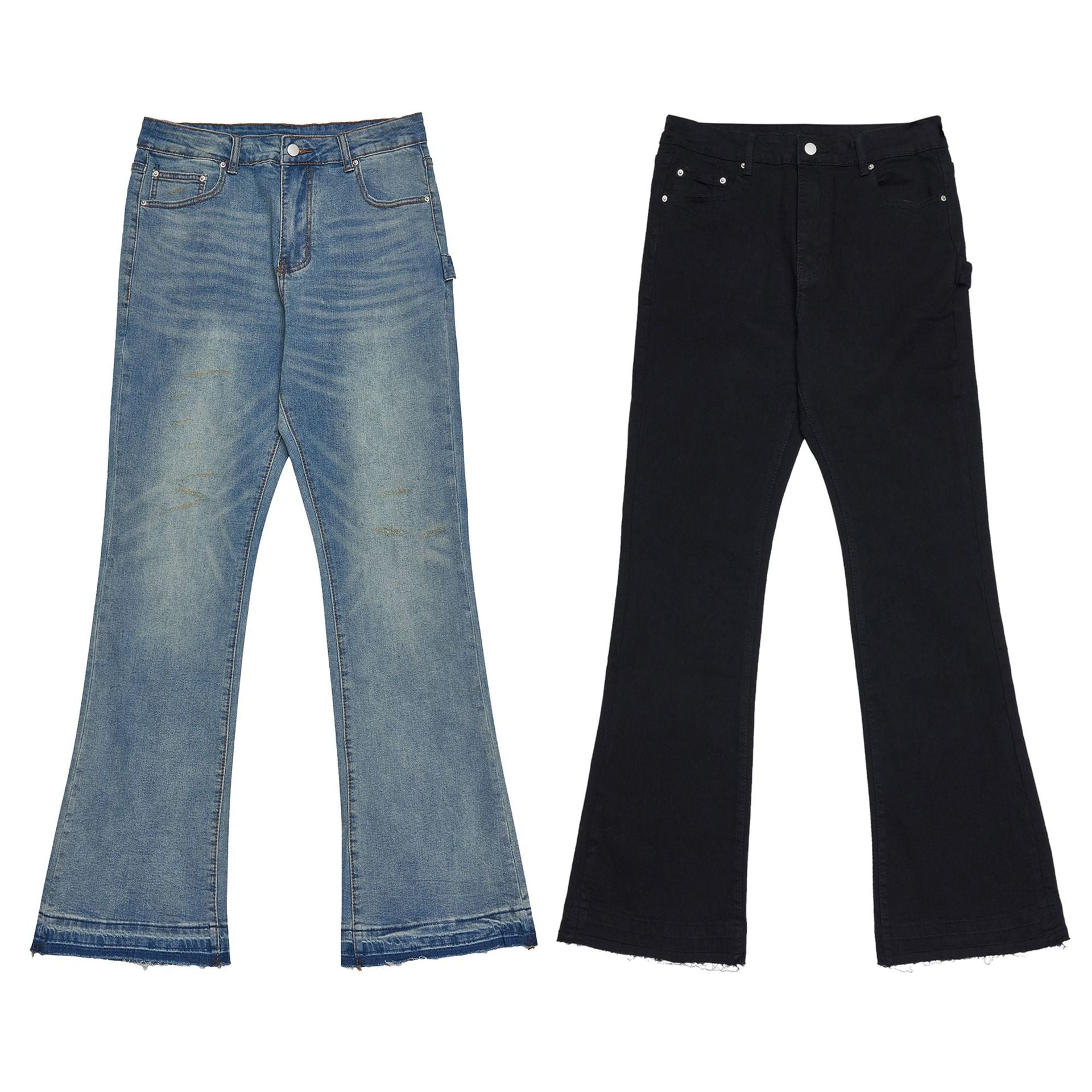 GTS jeans American style skinny jeans women's retro small jeans fashion brand washed slim jeans men