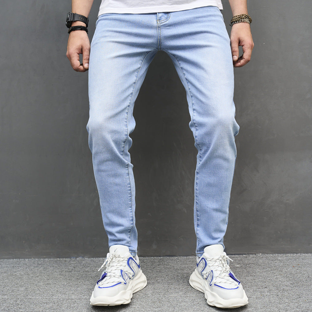 2023 cross-border new arrival men's jeans skinny cotton stretch men's jeans men's jeans