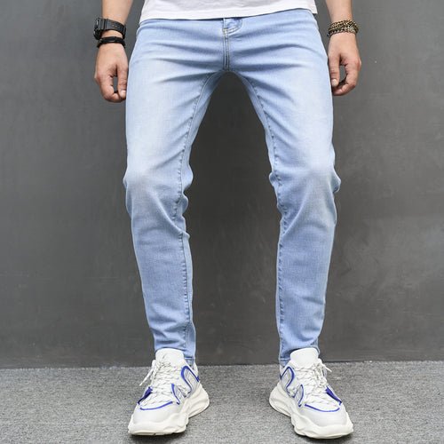 2023 cross-border new arrival men's jeans skinny cotton stretch men's jeans men's jeans