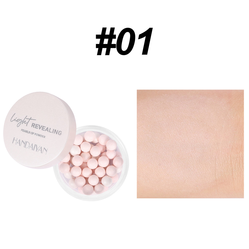 Cross-border makeup loose powder ball five-color highlight repair Pearl handaiyan oil control lasting wholesale finishing powder