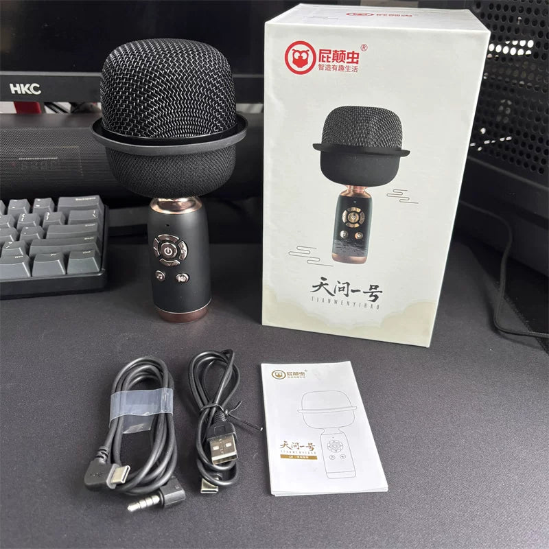 Pidanchen Wireless Karaoke Microphone TWS Speaker Bluetooth Mic