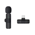 Cross-border TikTok wireless collar clip microphone outdoor mobile live streaming microphone short video recording radio noise reducing microphone clip