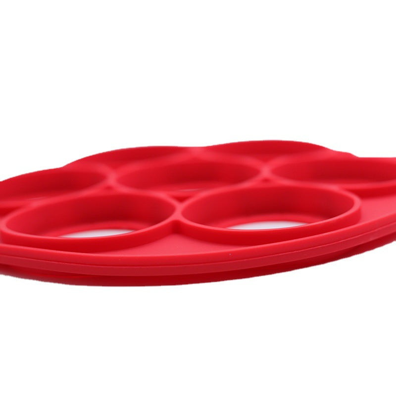 Cross-border porous pancake silicone pancake cooker 7-hole omelette maker silicone baking tool silica gel egg frying machine omelette maker pancake mold