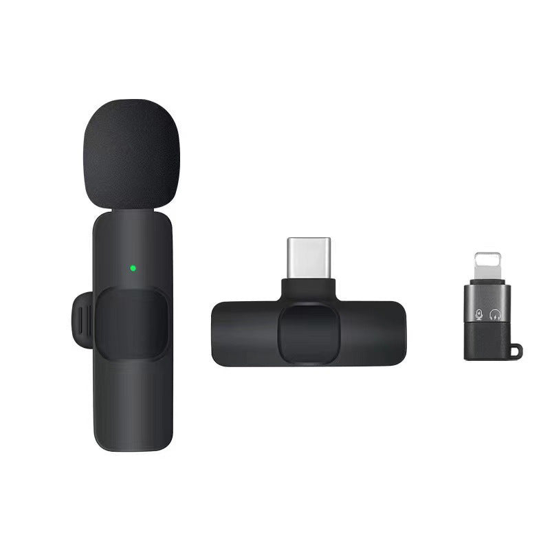 [Factory in stock] wireless microphone K1/K9/K6 plug-and-play intelligent noise reduction live broadcast collar clip microphone