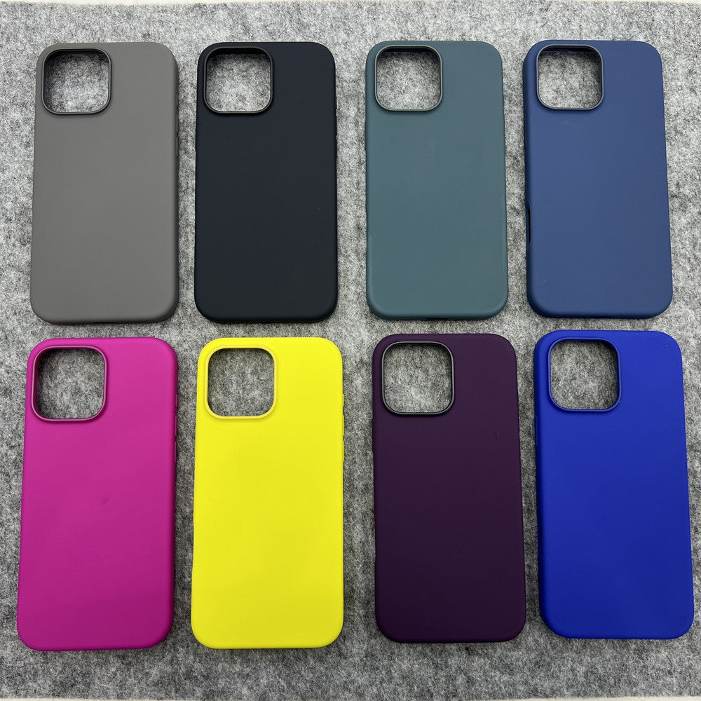 Applicable to Apple iPhone16ProMax real liquid silicone MagSafe magnetic pop-up window Ai button phone case