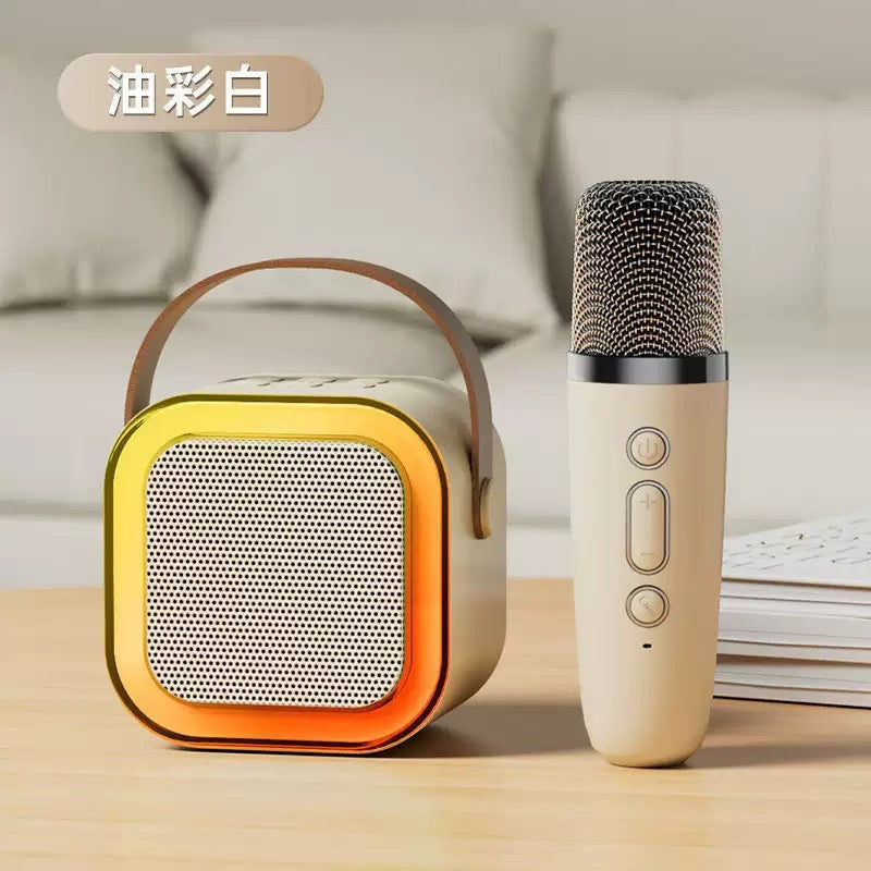 K12 PRO Bluetooth speaker wireless outdoor portable stereo colorful microphone integrated ktv microphone WeSing