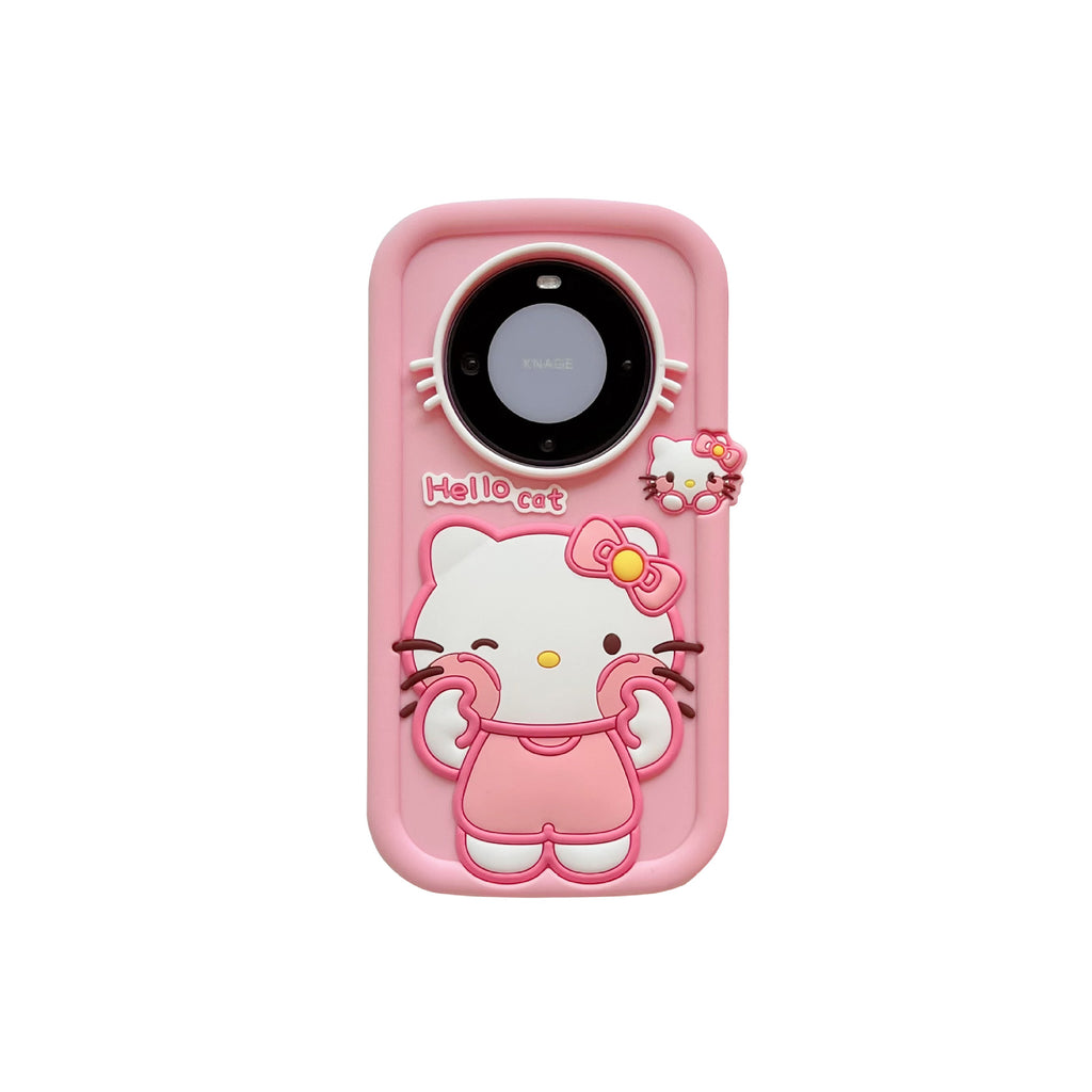 7plus face rubbing Hello Kitty iphone11 cartoon Pink KT13pro silicone phone case 14 Apple 15pro