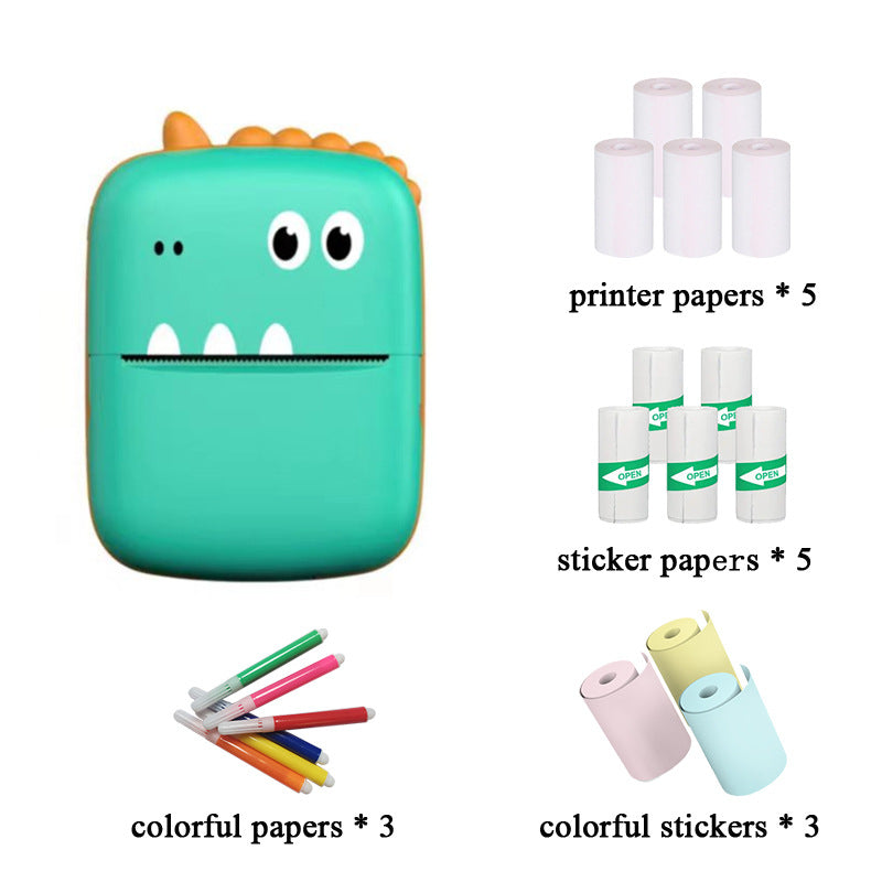 Cross-border new A8 mini-portable printer Bluetooth connection ink-free thermal printing label printing gift wholesale
