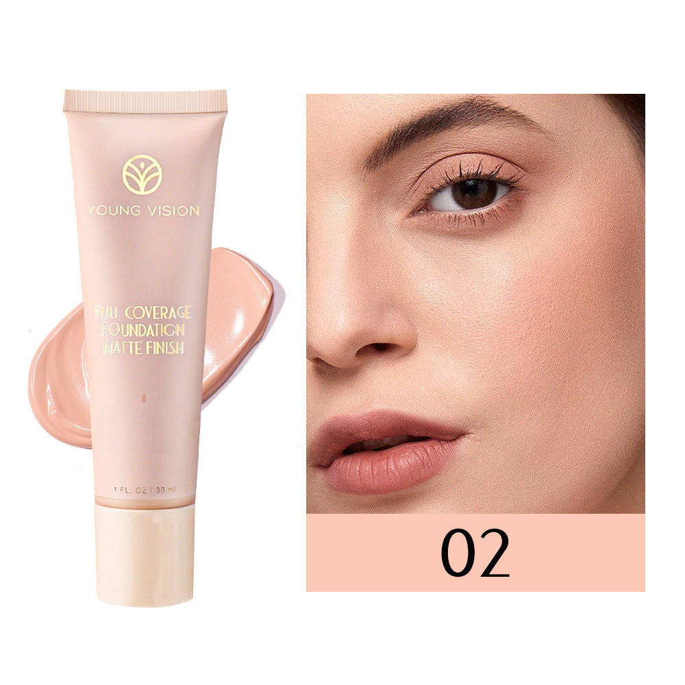 YOUNG VISION 6 Color Matte Liquid Foundation wheat color repair foundation cream