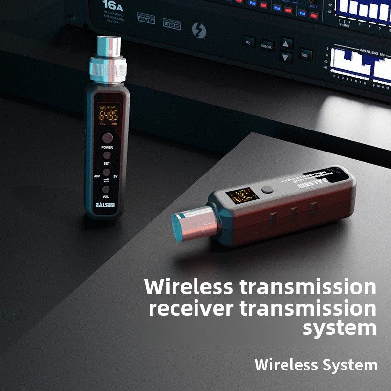 Wireless grenade system moving coil condenser microphone Transmit Receive unit handheld microphone wired to wireless converter