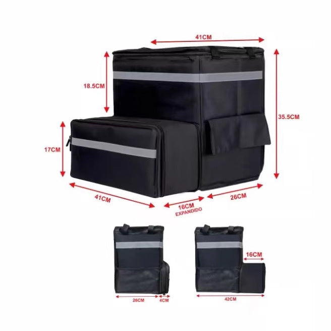 Exclusive for cross-border insulated take-out backpack rider meal delivery backpack pizza food delivery