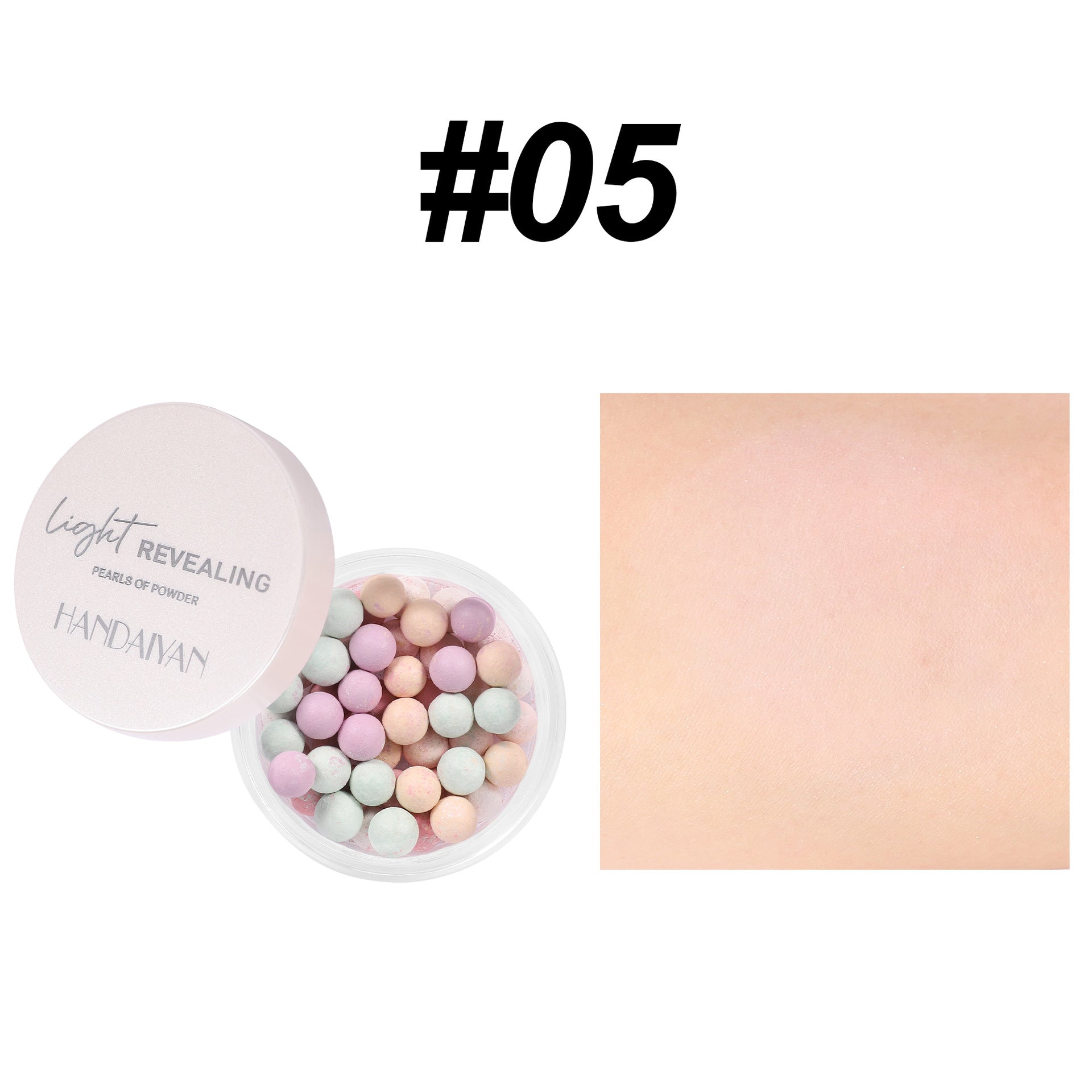 Cross-border makeup loose powder ball five-color highlight repair Pearl handaiyan oil control lasting wholesale finishing powder