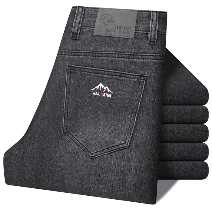 Fengshe men's wear/Spring and Autumn New stretch men's jeans pencil pants light business slim fit men's jeans