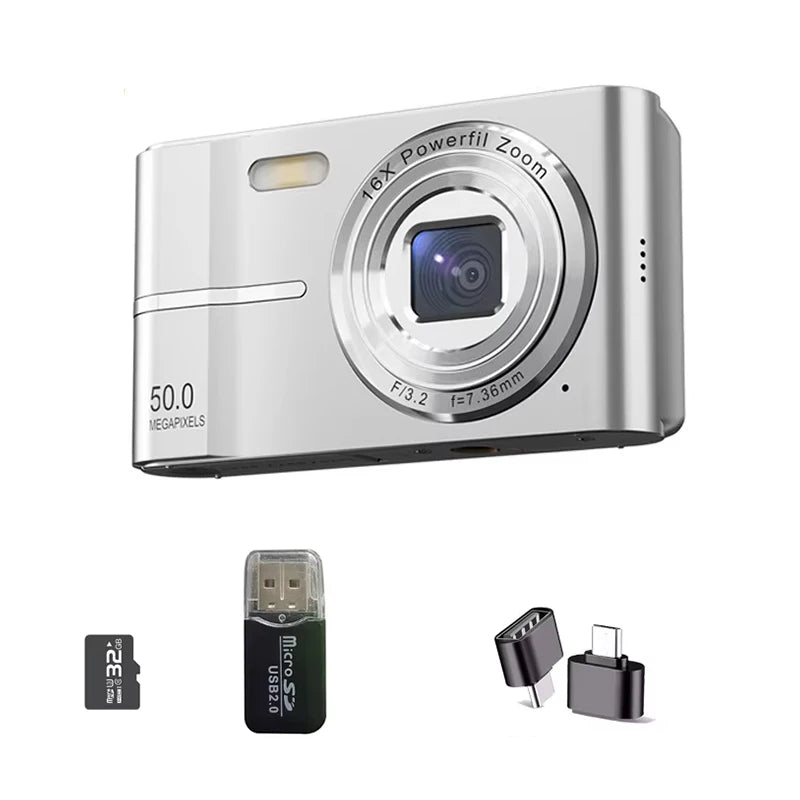 NNEOBA Digital Camera HD Video Recorder Silver