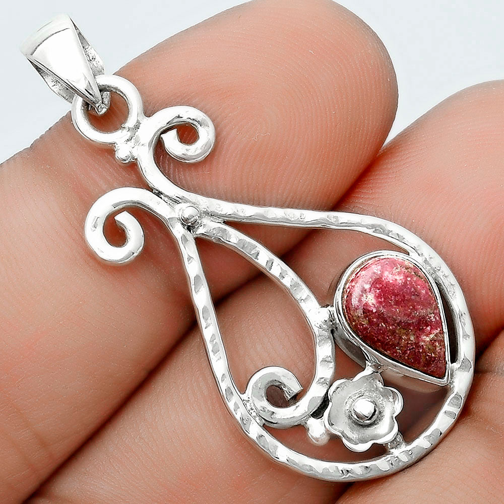 Natural Pink Thulite - Norway Pendant P-1714 SDP123896