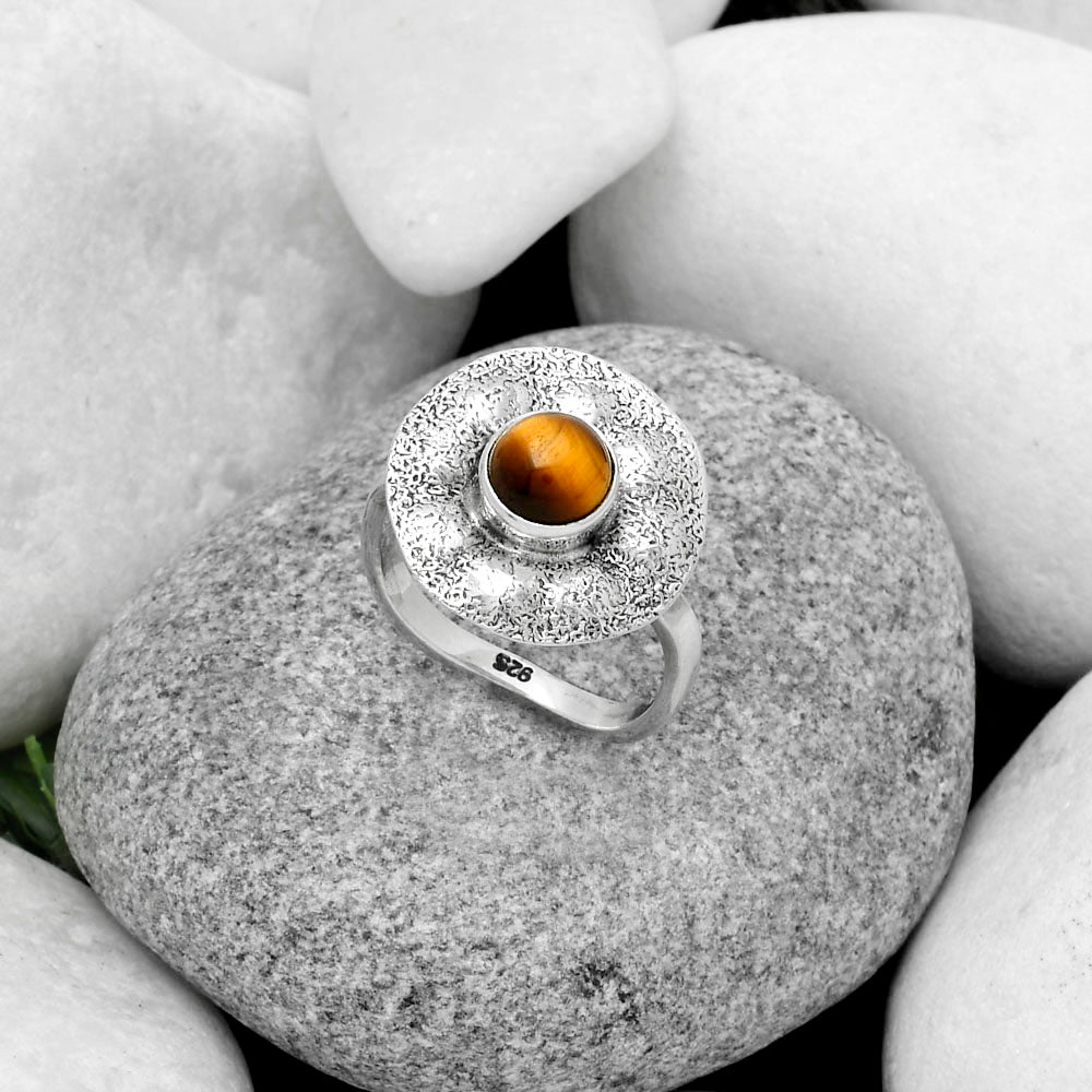 Natural Tiger Eye - Africa Ring size-8 R-1531 SDR179105
