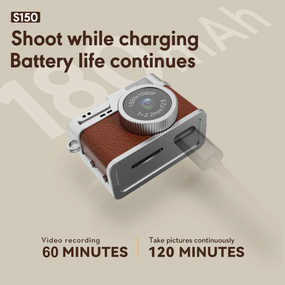 NNEOBA Mini Retro Digital Camera Brown