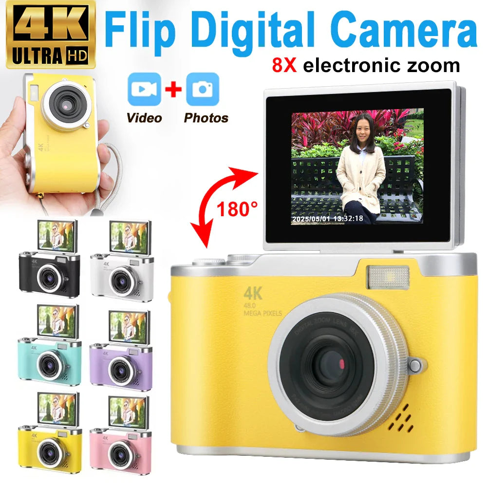 NNEOBA UHD Digital Camera Yellow
