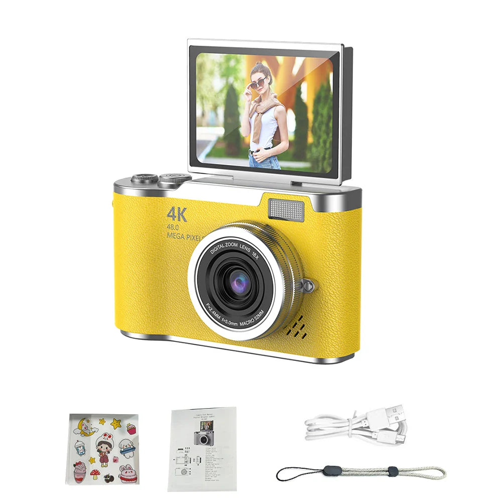 NNEOBA UHD Digital Camera Yellow