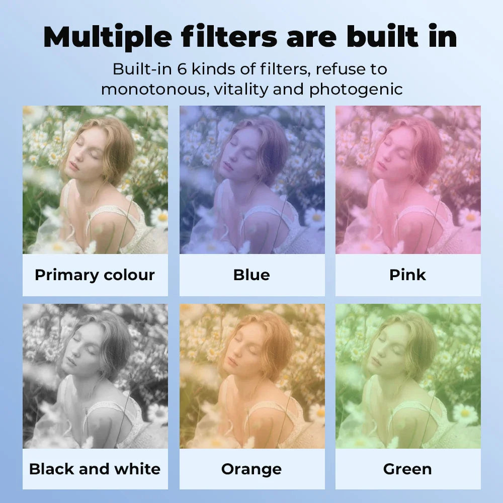 NNEOBA Mini Camera with Screen Black