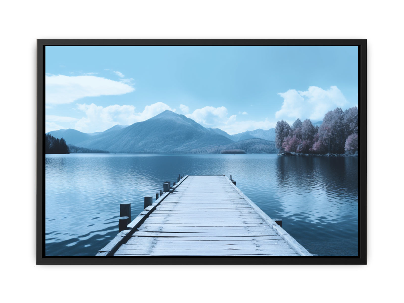 Tranquil Jetty Art Canvas Art Print