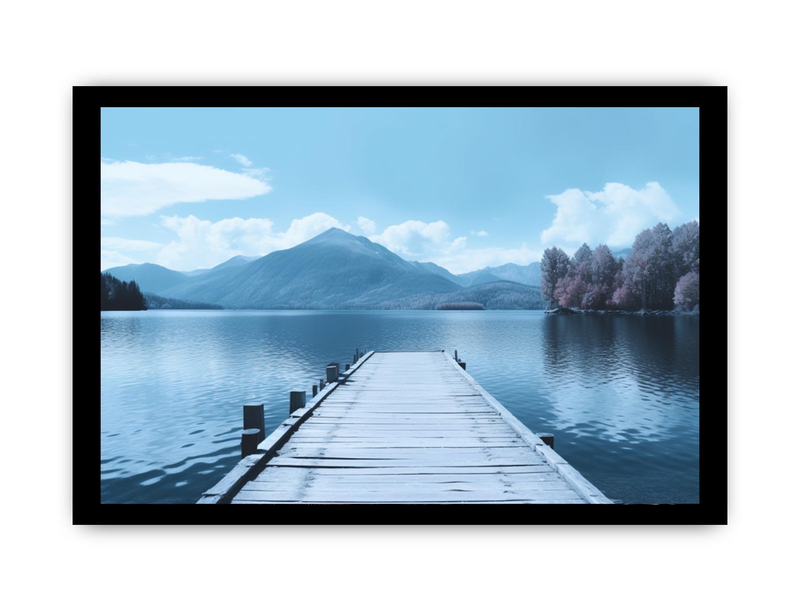 Tranquil Jetty Art Canvas Art Print