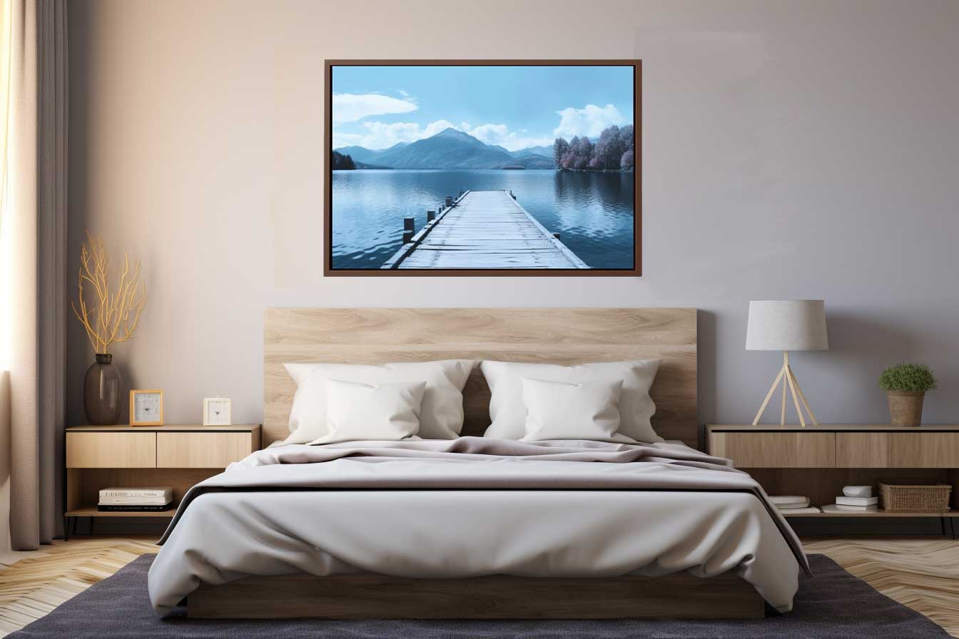 Tranquil Jetty Art Canvas Art Print