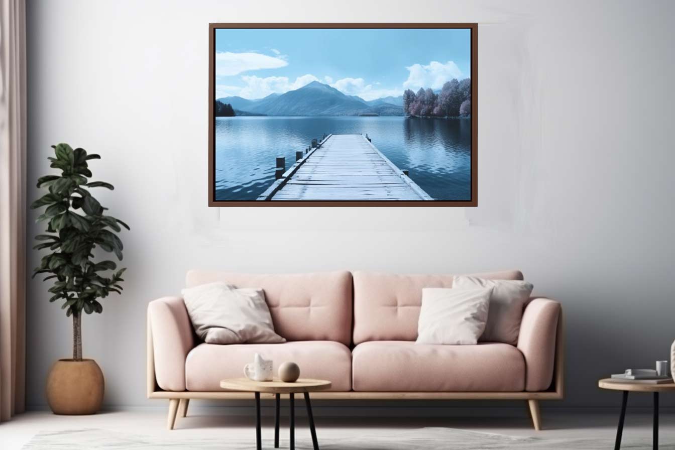 Tranquil Jetty Art Canvas Art Print