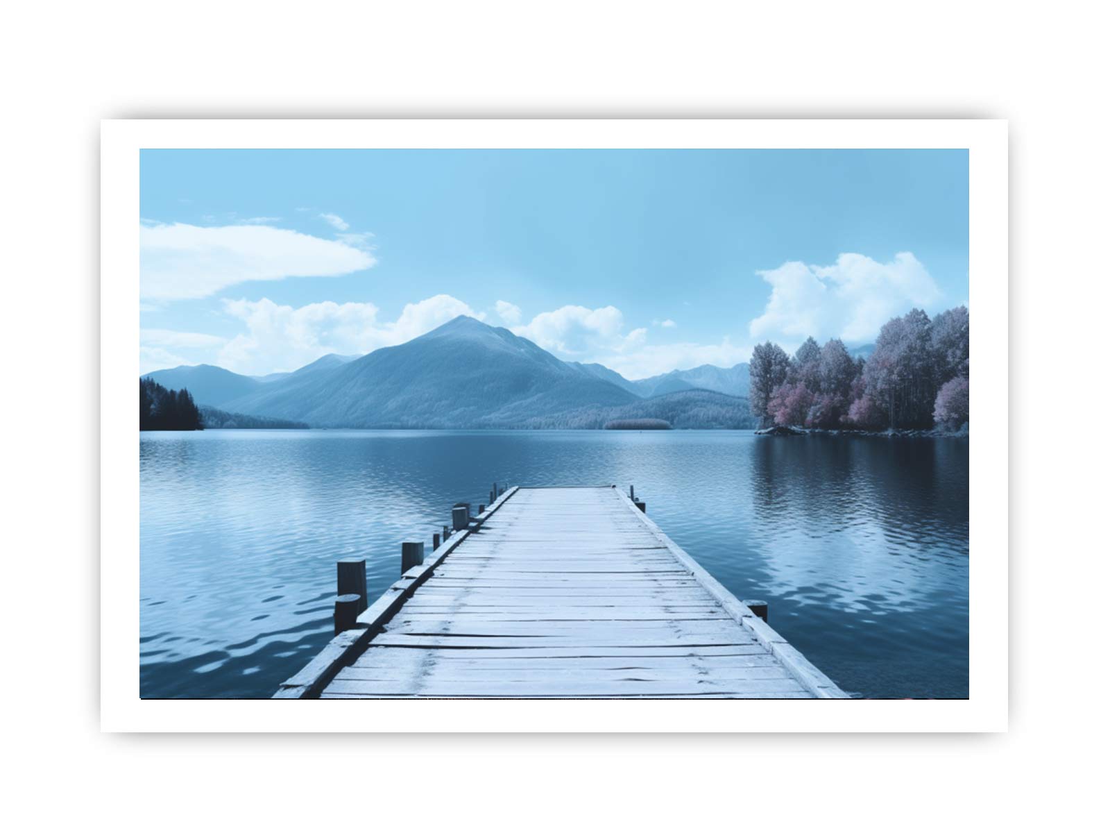 Tranquil Jetty Art Canvas Art Print